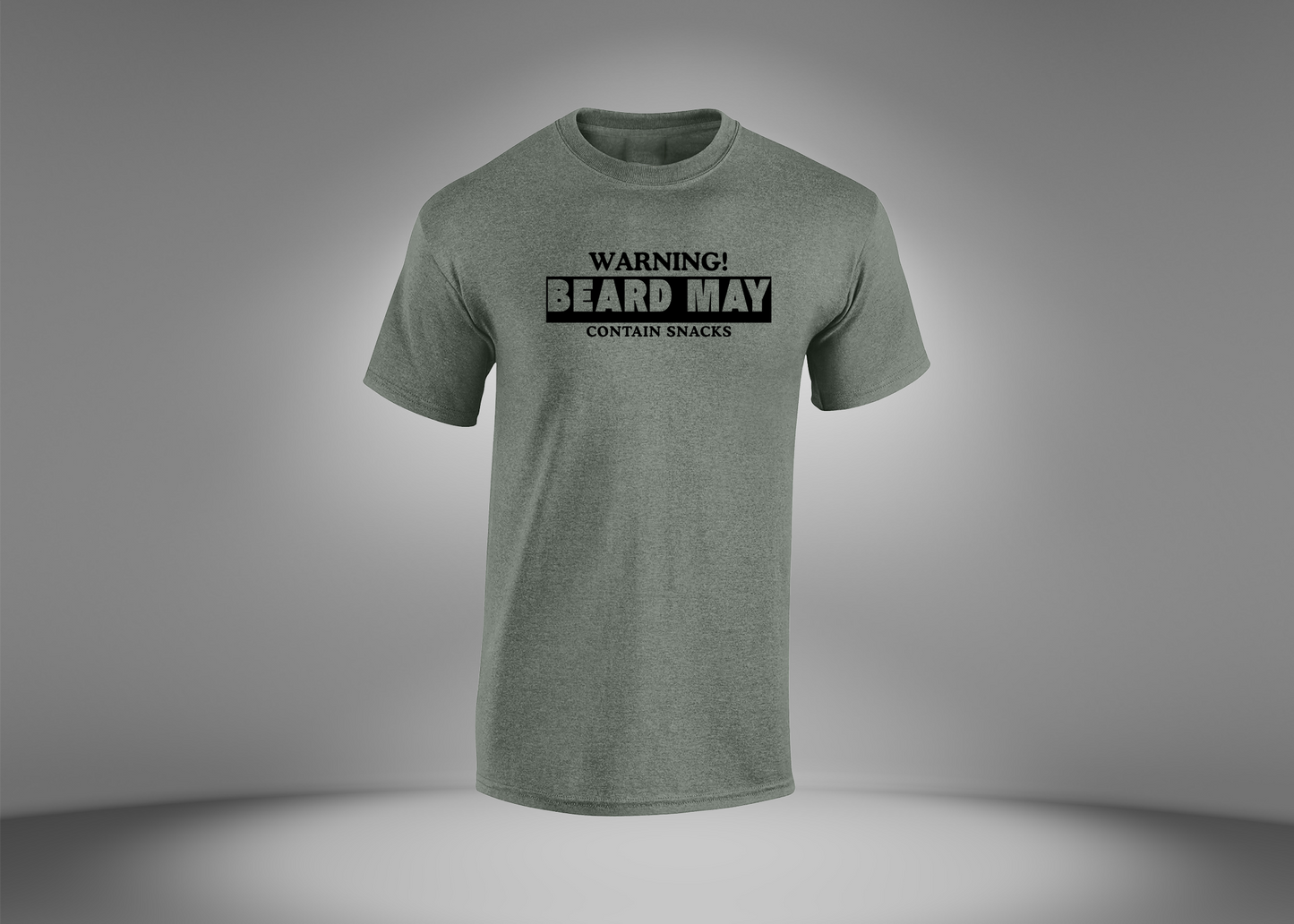 Warning! Beard May Contain Snacks Men's  T-Shirt