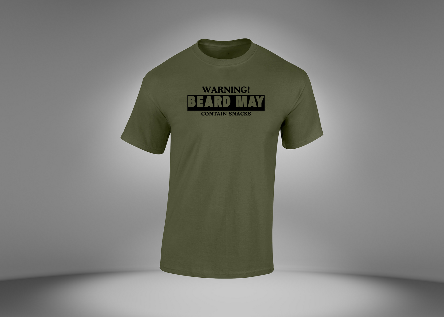Warning! Beard May Contain Snacks Men's  T-Shirt