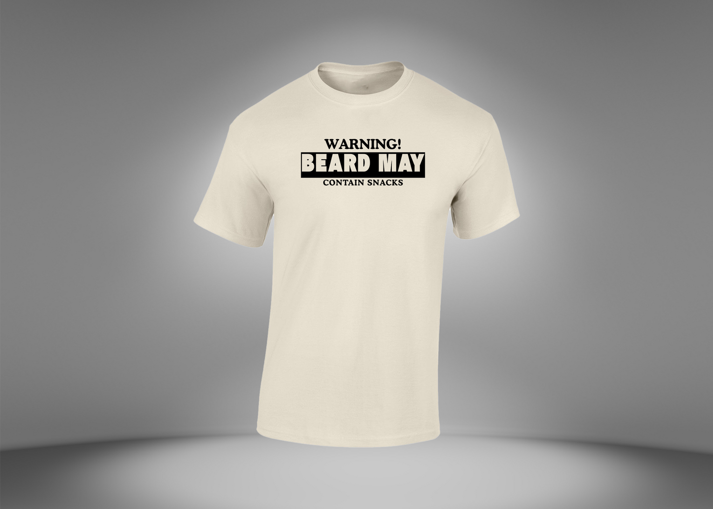 Warning! Beard May Contain Snacks Men's  T-Shirt
