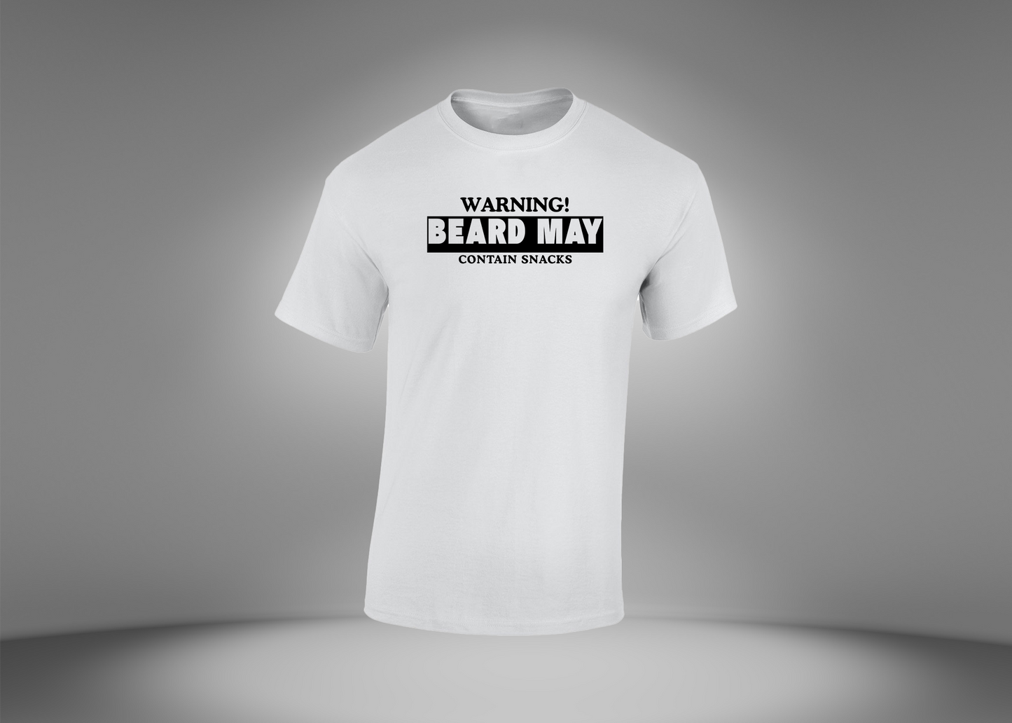 Warning! Beard May Contain Snacks Men's  T-Shirt